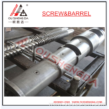 parallel twin screw barrel/80mm parallel screw/bimetallic screw barrel for extruder machine
